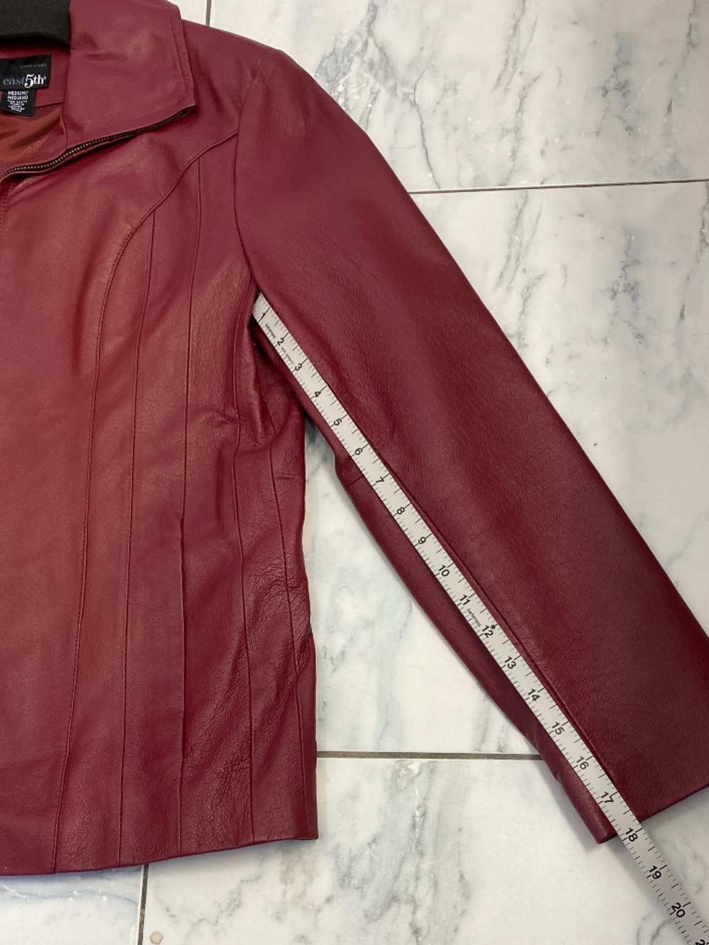 East 5th | Genuine Leather Jacket | Red | Women's | Size: Medium | NWOT - Picture 10 of 11